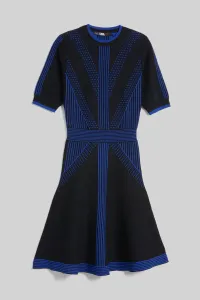 Šaty Karl Lagerfeld 3/4 Sleeve Knit Dress Čierna S