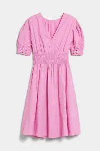 Šaty Karl Lagerfeld Cotton Dress Ružová 46