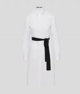Šaty Karl Lagerfeld Klxav Shirt Dress Biela 44