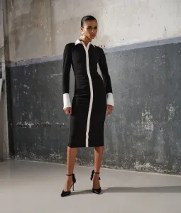 Šaty Karl Lagerfeld Lslv Polo Dress Čierna M