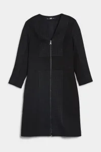 Šaty Karl Lagerfeld Premium Punto Dress Čierna 44