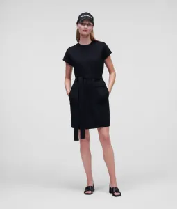 Šaty Karl Lagerfeld Safari Pocket Dress Čierna Xl