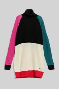 Sveter Karl Lagerfeld Colour Block Knit Tunic Rôznofarebná Xl