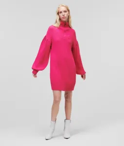 Sveter Karl Lagerfeld Long Knit Tunic W/Logo Ružová L