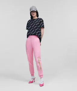 Tepláky Karl Lagerfeld Future Logo Sweat Pants Ružová M