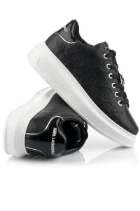 Topánky Na Platforme Karl Lagerfeld Kc Emboss Lo Lace Čierna 38