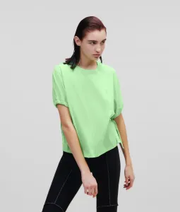 Tričko Karl Lagerfeld Drawcord Sleeve T-Shirt Zelená L