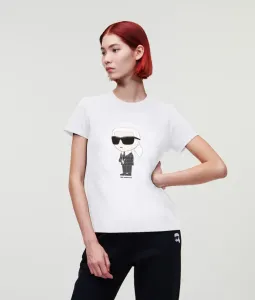 Tričko Karl Lagerfeld Ikonik 2.0 Karl T-Shirt Biela Xl