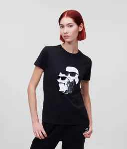 Tričko Karl Lagerfeld Ikonik 2.0 T-Shirt Čierna L