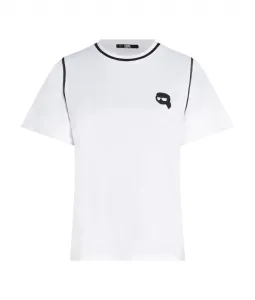 Tričko Karl Lagerfeld Ikonik 2.0 T-Shirt W Piping Biela Xl