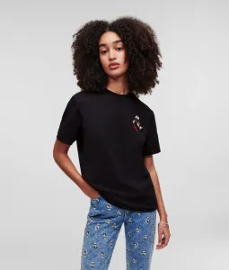 Tričko Karl Lagerfeld Klxdisney Fashion T-Shirt Čierna M