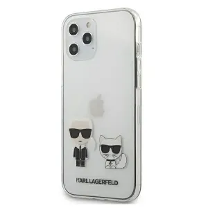 Puzdro Karl Lagerfeld KLHCP12LCKTR PC/TPU Karl and Choupette iPhone 12 Pro Max 6.7 - transparentné