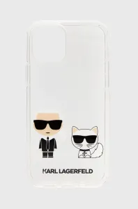 Puzdro Karl Lagerfeld pre iPhone 12/12 Pro (6.1) KLHCP12MCKTR silikónové, transparentné