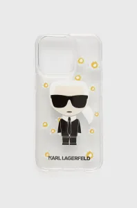 Puzdro Karl Lagerfeld Ikonik Flower pre Apple iPhone 13 mini, transparetné 57983108348