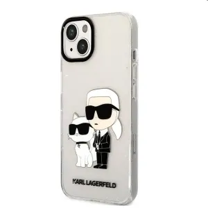Zadný kryt Karl Lagerfeld IML Glitter Karl and Choupette NFT pre Apple iPhone 13, transparentná 57983112442