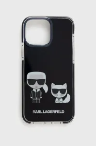 Karl Lagerfeld KLHCP13MTPEKCK Apple iPhone 13 hardcase black Karl&Choupette