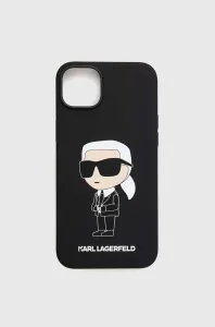 Zadný kryt Karl Lagerfeld Liquid Silicone Ikonik NFT pre Apple iPhone 14 Plus, čierna 57983112371