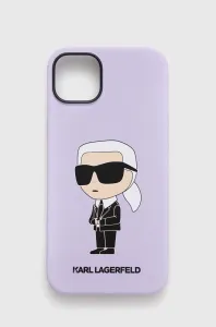 Zadný kryt Karl Lagerfeld Liquid Silicone Ikonik NFT pre Apple iPhone 14 Plus, fialová 57983112384
