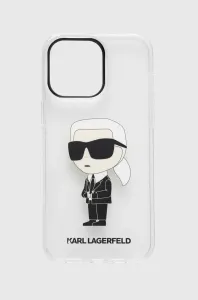Karl Lagerfeld KLHCP14XHNIKTCT Apple iPhone 14 Pro Max transparent hardcase Ikonik Karl Lagerfeld