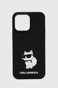 Zadný kryt Karl Lagerfeld Liquid Silicone Choupette NFT pre Apple iPhone 14 Pro Max, čierna 57983112410