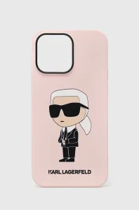 Zadný kryt Karl Lagerfeld Liquid Silicone Ikonik NFT pre Apple iPhone 14 Pro Max, ružová 57983112393