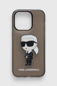Karl Lagerfeld KLHCP14LHNIKTCK Apple iPhone 14 Pro black hardcase Ikonik Karl Lagerfeld