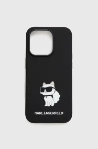 Zadný kryt Karl Lagerfeld Liquid Silicone Choupette NFT pre Apple iPhone 14 Pro, čierna 57983112409