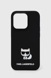 Karl Lagerfeld KLHCP14LSLCTBK Apple iPhone 14 Pro hardcase black Silicone Choupette Body
