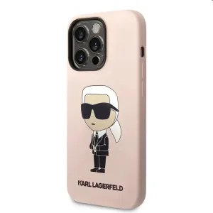 Zadný kryt Karl Lagerfeld Liquid Silicone Ikonik NFT pre Apple iPhone 14 Pro, ružová 57983112392