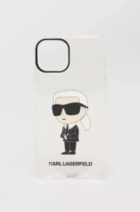 Karl Lagerfeld KLHCP14SHNIKTCT Apple iPhone 14 transparent hardcase Ikonik Karl Lagerfeld