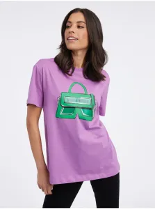 Purple women's T-shirt KARL LAGERFELD - Women #7688776