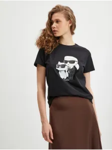 Tričko Karl Lagerfeld Ikonik 2.0 T-Shirt Čierna L