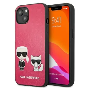 Karl Lagerfeld case for iPhone 13 6,1" KLHCP13MPCUSKCP fushia hard case Iconic Karl & Choupett