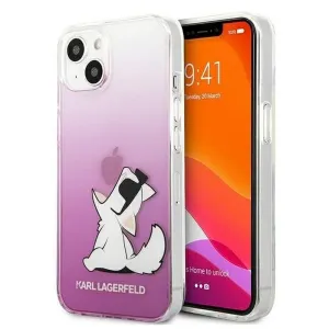 Karl Lagerfeld KLHCP13SCFNRCPI Apple iPhone 13 mini ochranný kryt pink Choupette Fun