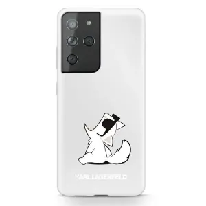 Karl Lagerfeld case for Samsung Galaxy S21 Ultra KLHCS21LCFNRC transparent hard case Choupette Fun