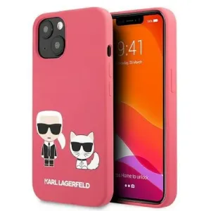 Karl Lagerfeld for iPhone 13 Pro / 13 6,1'' KLHCP13LSSKCP pink hard case Silicone Karl & Choupette