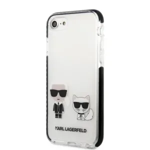 Puzdro Karl Lagerfeld TPE Karl and Choupette iPhone 7/8/SE 2020/SE 2022 - biele