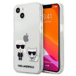 Puzdro Karl Lagerfeld PC/TPU Ikonik Kryt iPhone 13 - transparentné