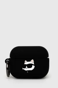 Karl Lagerfeld KLAP2RUNCHK Apple AirPods Pro 2 cover black Silicone Choupette Head 3D