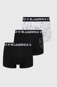 Boxerky Karl Lagerfeld 3-pak pánske, čierna farba #6905108