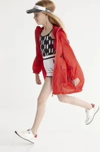 Detská bunda Karl Lagerfeld červená farba #202989