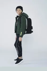 Detská bunda Karl Lagerfeld zelená farba #8834201