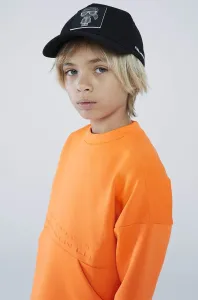 Detská mikina Karl Lagerfeld oranžová farba, jednofarebná #2585304
