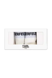 Detské nohavičky Karl Lagerfeld 2-pak biela farba #8177061