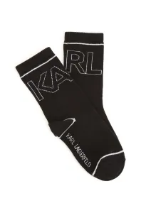 Detské ponožky Karl Lagerfeld 2-pak čierna farba