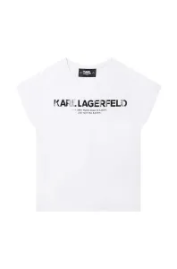 Detské tričko Karl Lagerfeld biela farba #8150050