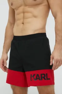 Plavkové šortky Karl Lagerfeld čierna farba #4244505
