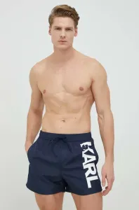 Plavky Karl Lagerfeld Logo Short Boardshorts Modrá L
