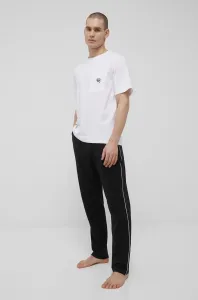 Pyžamo Karl Lagerfeld pánska, čierna farba, s nášivkou #208628