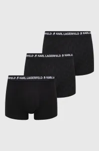 Spodná Bielizeň Karl Lagerfeld Logo Monogram Trunk Set 3-Pack Čierna S #3783571